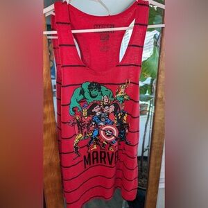 Size small Red Marvel Tank Tank